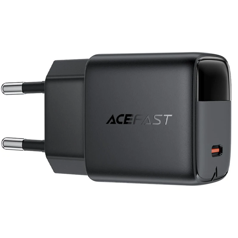 СЗУ Acefast A115 PD30W GaN (1USB-C) – Black. Фото 4 из 5