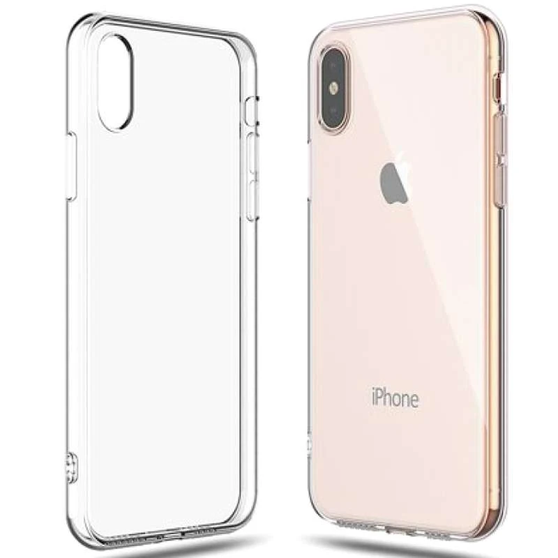 Ультратонкий силиконовый чехол 1 мм для Apple iPhone X (5.8") – Бесцветный (прозрачный). Фото 3 из 3