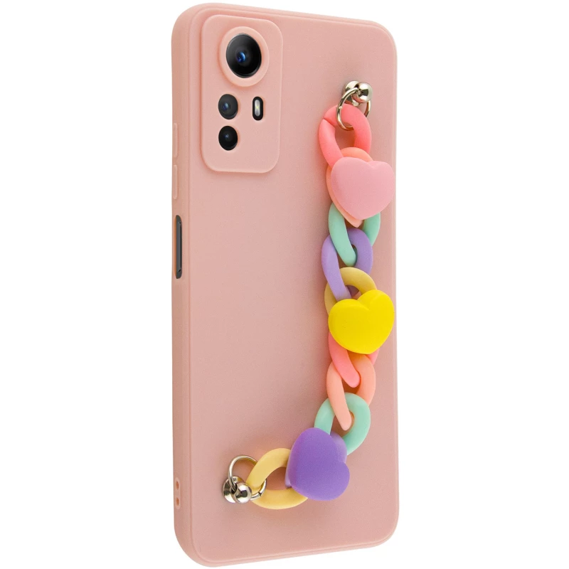Чохол Heart з ланцюгом на Xiaomi Redmi Note 12S фото 2 з 2