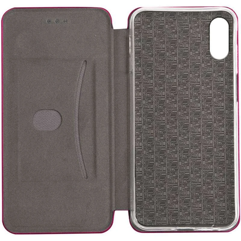 Чохол-книжка класичний на Apple iPhone XS (5.8") – Бордовий. Фото 3 з 3