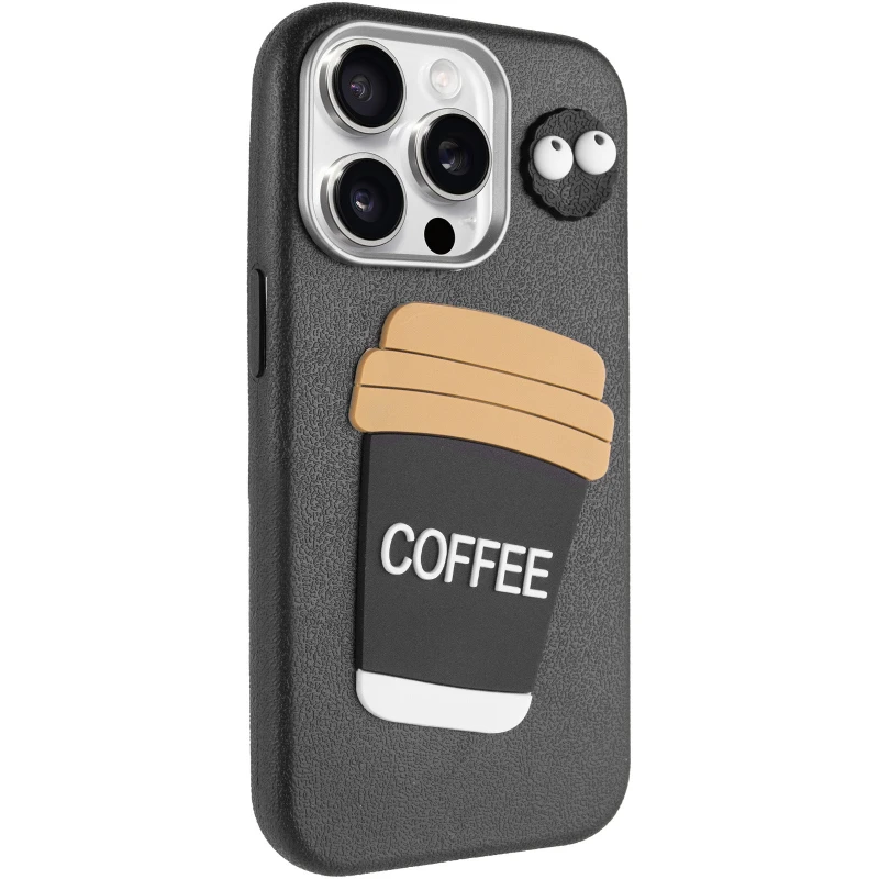 Чохол Labubu Toys для Apple iPhone 15 Pro (6.1") – Coffee / Black. Фото 2 з 6