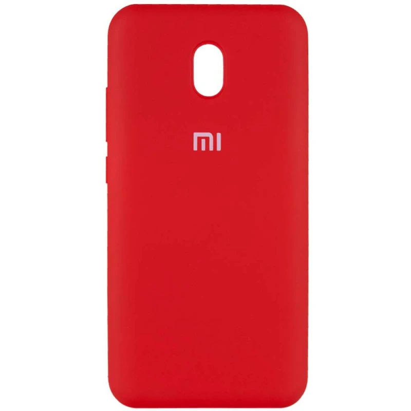 

Чохол Silicone Case з закритим низом на Xiaomi Redmi 8a (Червоний / Dark Red)