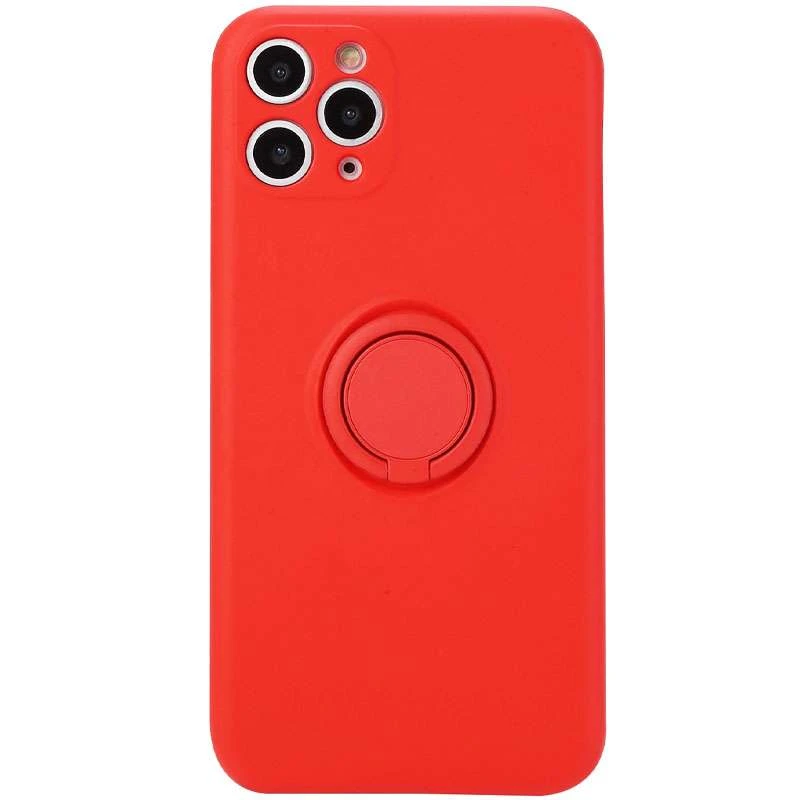 

Чохол Candy Ring з кільцем та захистом камери на Apple iPhone 12 Pro (6.1") (Червоний / Red)