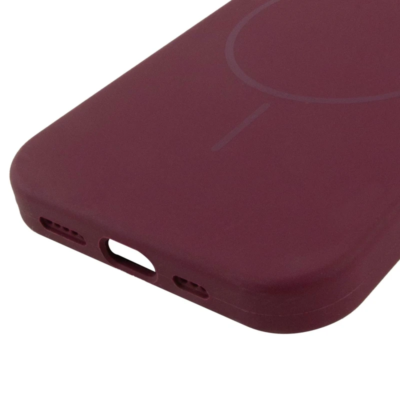 Чохол Silk Full Protective (AA) NO LOGO with Magnetic Fit для Apple iPhone 14 (6.1") – Бордовий / Plum. Фото 6 з 6