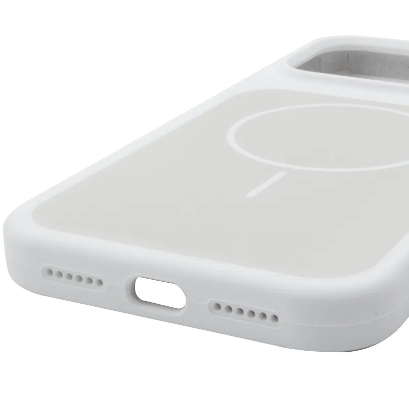 Чохол Silk Duo Color (AA) NO LOGO with Magnetic Fit для Apple iPhone 18 Pro – White. Фото 5 з 5