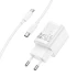 СЗУ Hoco C149A Charm PD30W+QC3.0 (1USB-A/1C) + кабель Type-C to Type-C – White. Фото 4 из 6