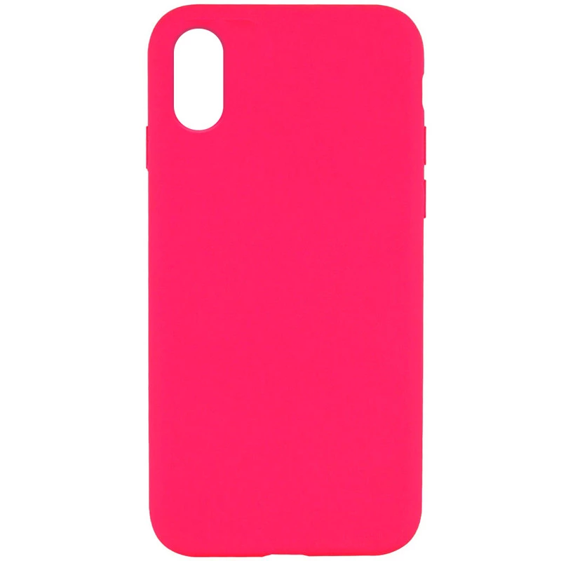 Чохол з закритим низом Silicone Case на Apple iPhone XR (6.1") – Рожевий / Barbie pink. Фото 1 з 1