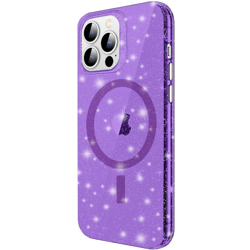 

Звездный чехол с MagSafe на Apple iPhone 13 (6.1") (Purple)