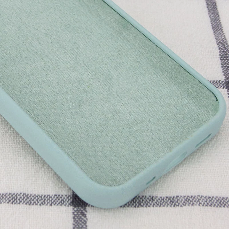 Чохол з закритим низом Silicone Case на Apple iPhone 13 Pro (6.1") – Бірюзовий / Turquoise. Фото 4 з 5