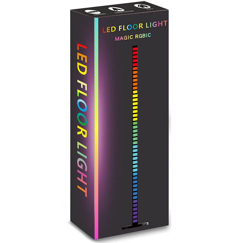 Підлогова кутова LED лампа RGB Magic 2 Bluetooth USB with app – Black. Фото 6 з 6