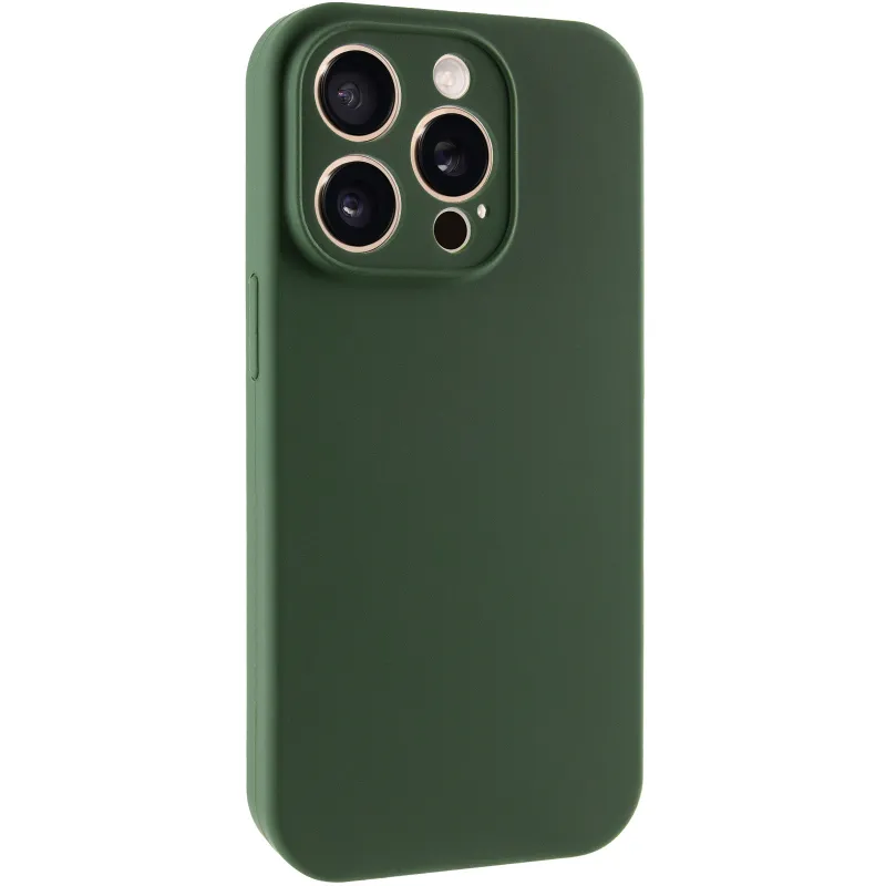 Чехол Silk Full Camera (AA) NO LOGO with Magnetic Fit для Apple iPhone 16 Pro Max – Зеленый / Cyprus Green. Фото 1 из 4
