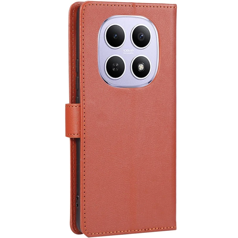 Шкіряний чохол-книжка Essential Case для Xiaomi Redmi Note 15 4G/5G (EU) – Brown. Фото 2 з 7