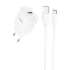 МЗП Hoco C140A Smart QC3.0 (1USB/3A) + Type-C – White. Фото 1 з 4
