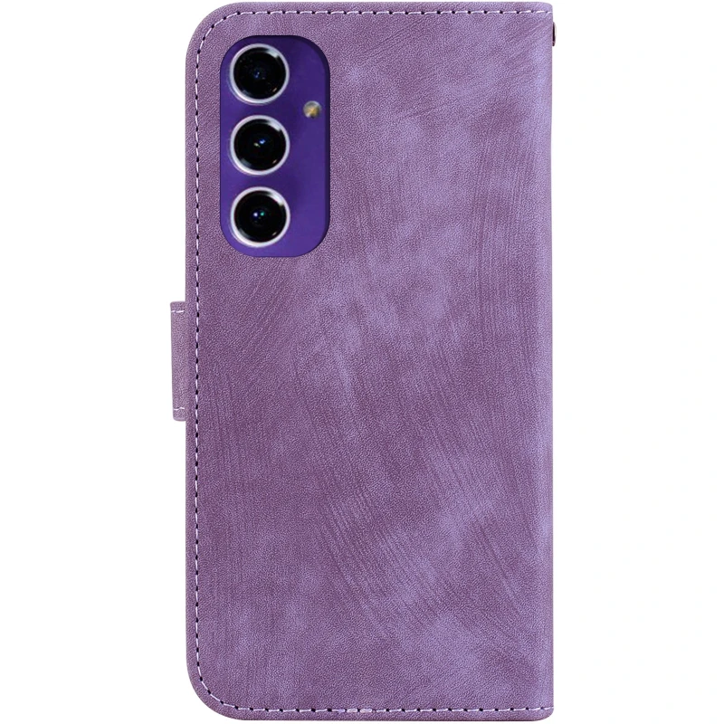 Кожаный чехол-книжка Cute Tiger для Samsung Galaxy A16 4G/5G – Purple. Фото 2 из 4