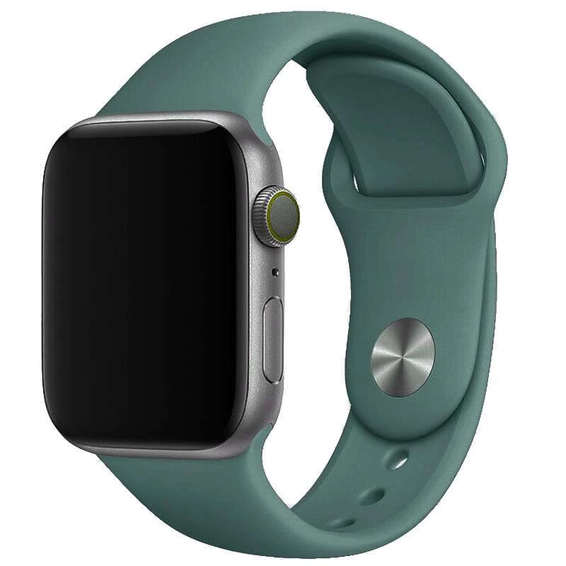 

Силіконовий ремінець для Apple watch 38mm / 40mm (Зелений / Pine green)