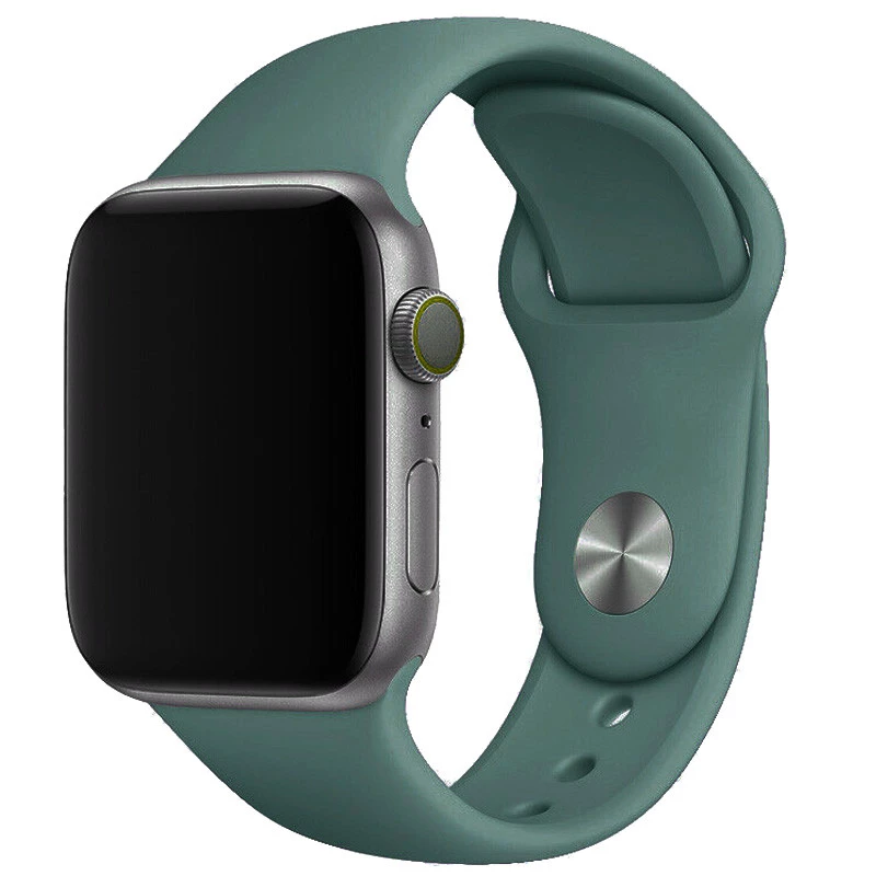 

Силіконовий ремінець для Apple watch 42mm/44mm/45mm/49mm (Зелений / Pine green)