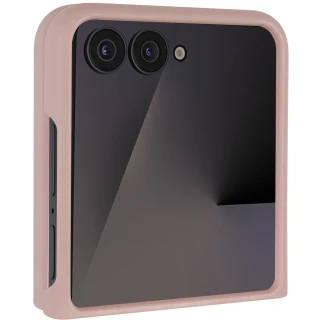 Чехол Foldables Silicone Cover Lakshmi (AAA) для Motorola Razr 50 Ultra — Розовый / Pink Sand