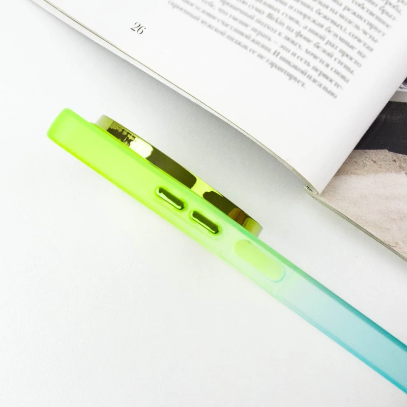 Силіконовий чохол фреш на Xiaomi Redmi A3 – Бірюзовий / Лимонный. Фото 7 з 9