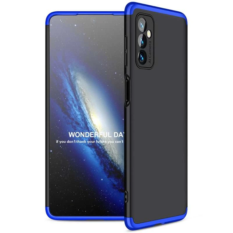 

Чохол із захистом 360 градусів GKK на Samsung Galaxy M52 (Чорний / Синій)
