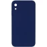 Чехол Silicone Case Square L с защитой камеры для Apple iPhone XR (6.1") – Темно-синий / Midnight blue. Фото 1 из 3