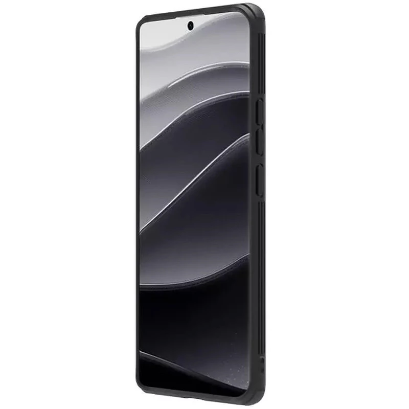 Карбоновая накладка Nillkin Pro со шторкой для камеры для Xiaomi Redmi Note 14 Pro 5G – Black. Фото 4 из 6