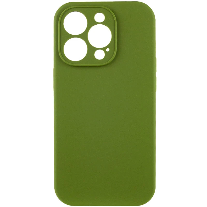 Чехол Silk Full Camera Protective (AA) NO LOGO для Apple iPhone 15 Pro Max (6.7") – Зеленый / Dark Olive. Фото 3 из 10
