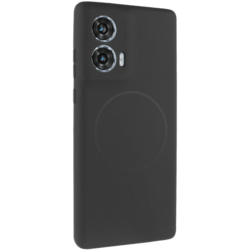 Чохол Silicone Cover Lakshmi Full Camera (AA) with Magnetic Fit для Motorola Edge 50 Fusion – Чорний / Black. Фото 1 з 9