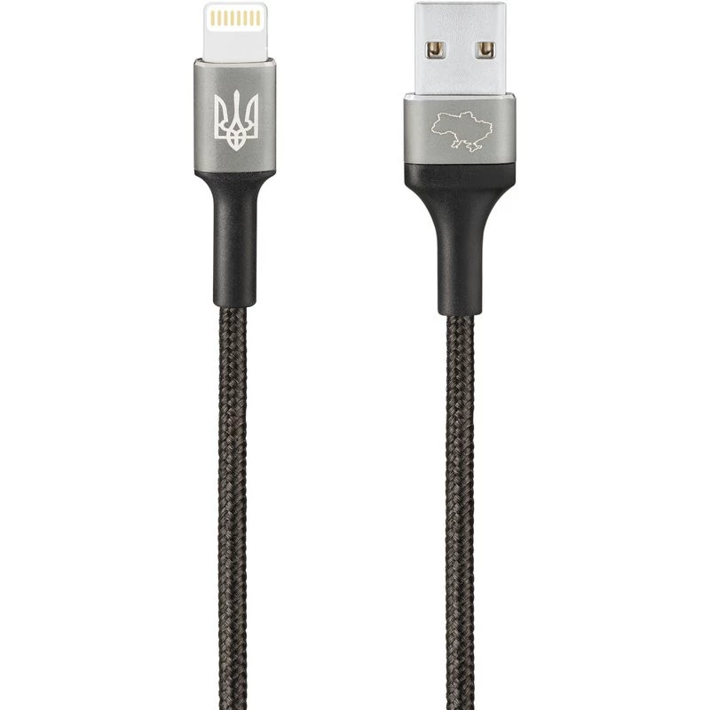 

Дата кабель Gelius Strong Ukraine GP-UCN002L USB to Lightning 3A (1.2m) (Black)