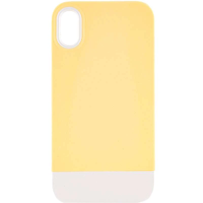 

Двухцветный чехол Bichromatic для Apple iPhone X (5.8") (Creamy-yellow / White)