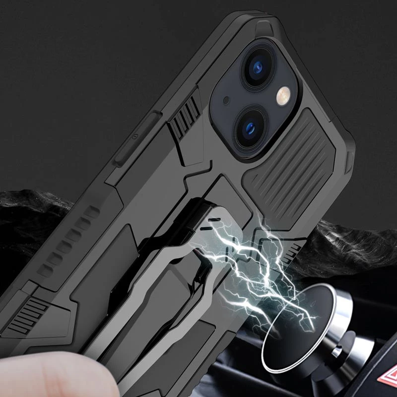 Протиударний чохол Defender Clip на Apple iPhone 14 (6.1") – Black. Фото 3 з 7