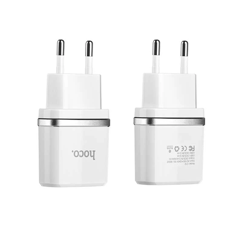 

МЗП Hoco C12 Dual USB Charger 2.4A (Білий)