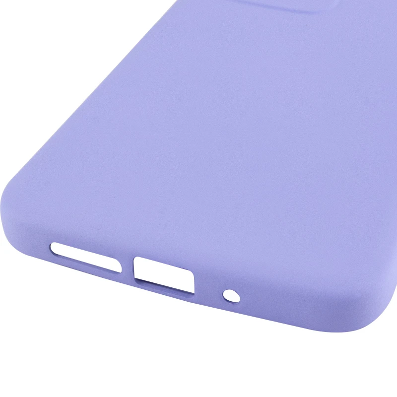 Цветной силиконовый чехол GETMAN с закрытой камерой на Xiaomi Redmi 15 (EU) – Сиреневый / Light purple. Фото 6 из 6