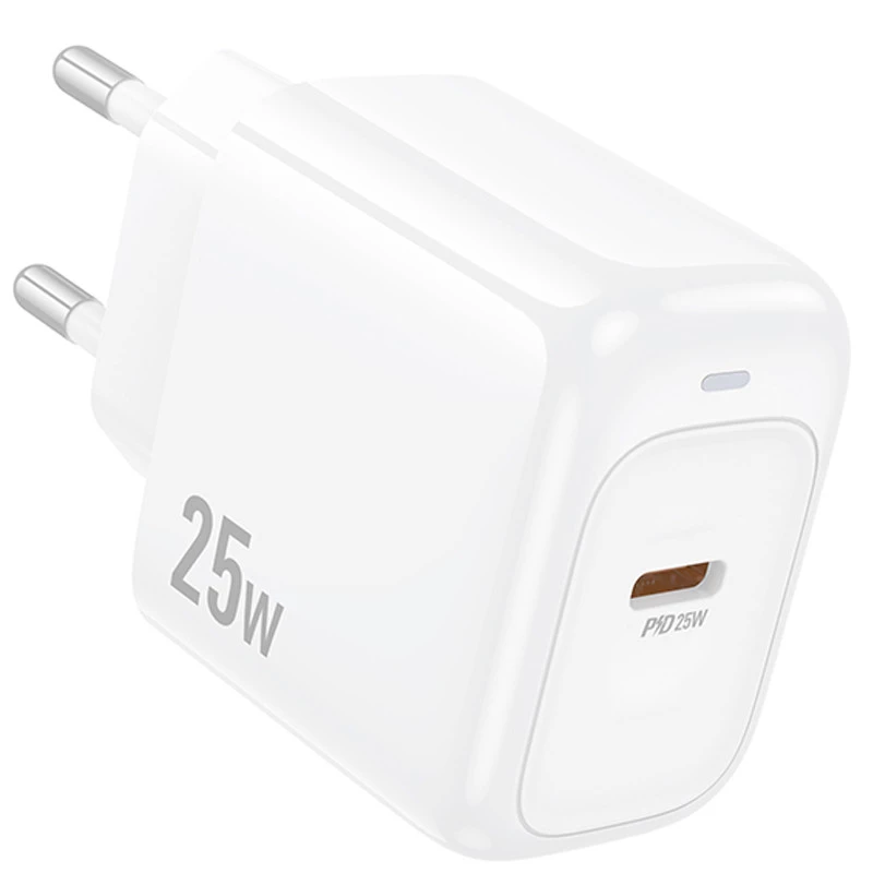 СЗУ Hoco CS53A Surplus PD25W (1USB-C) – White. Фото 4 из 8