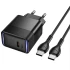 МЗП Hoco CS113A Lounge PD40W (1USB-C) + кабель Type-C to Type-C – Black. Фото 5 з 5