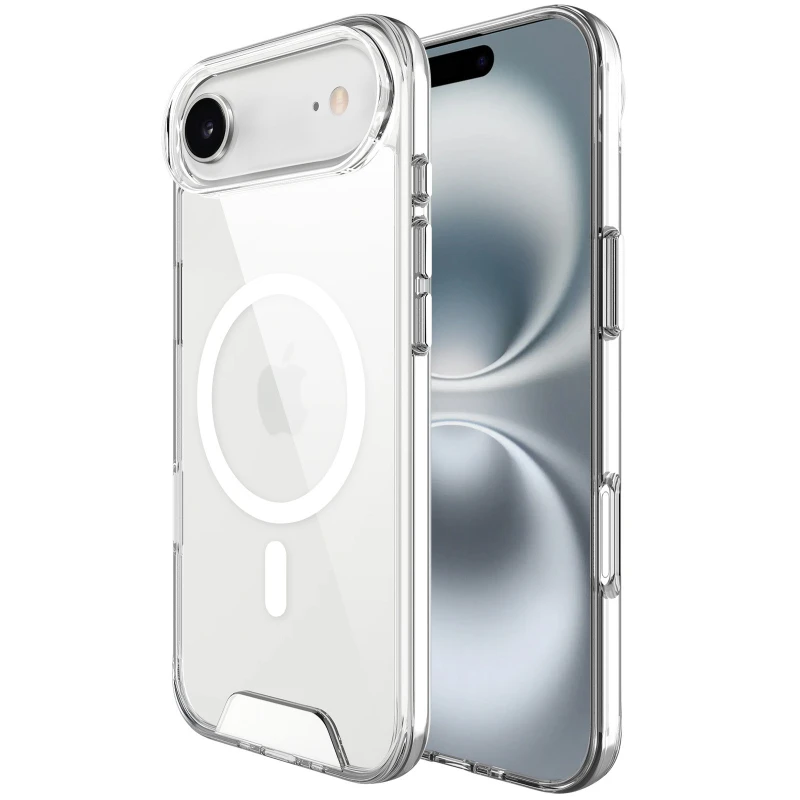 Чехол TPU Space Case with Magnetic Fit для Apple iPhone 17 Air (6.5") – Прозрачный. Фото 3 из 6