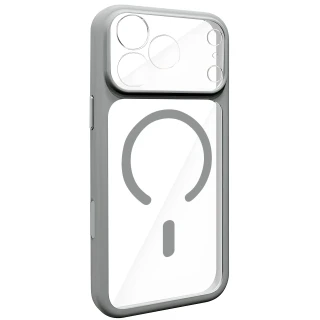 Чехол TPU+PC GETMAN Moon Clear with MagSafe для Apple iPhone 13 Pro (6.1") — Grey