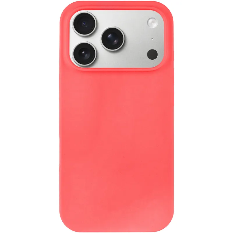Чехол Silk Full Protective (AA) NO LOGO для Apple iPhone 17 Pro (6.3") – Арбузный / Watermelon red. Фото 2 из 5