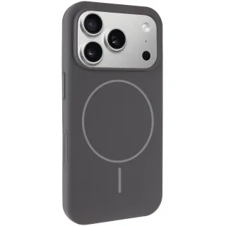 Чехол Silk Full Protective (AA) NO LOGO with Magnetic Fit для Apple iPhone 17 Pro Max (6.9") — Серый / Dark Gray