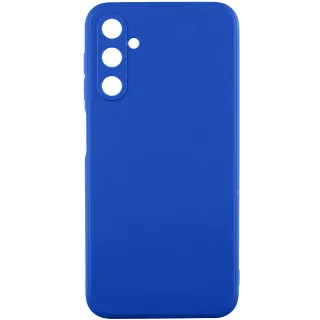 Цветной силиконовый чехол с защитой камеры для Samsung Galaxy A27 — Синий / Dark Blue