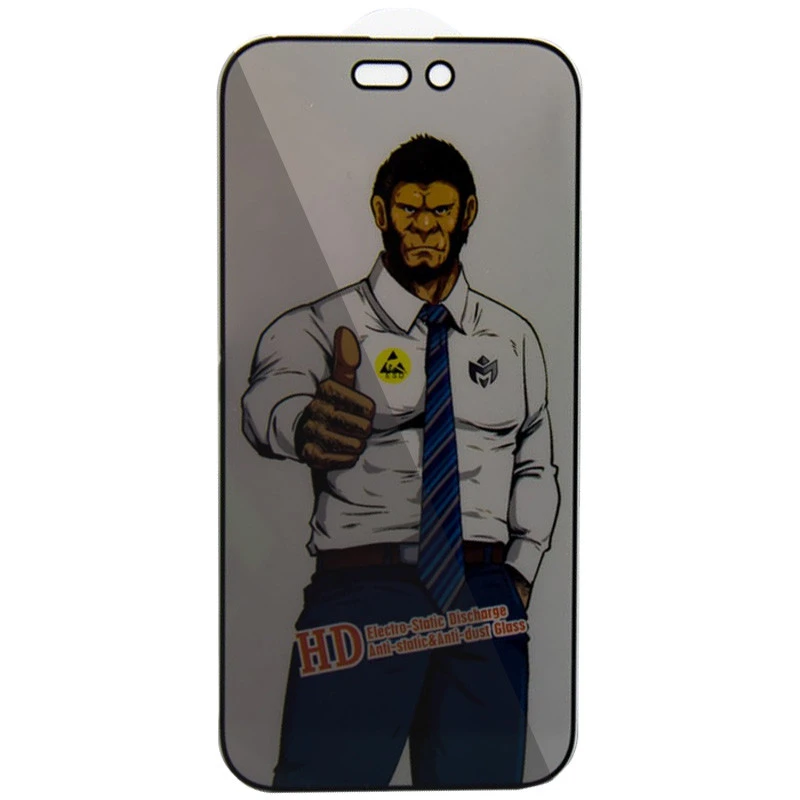 Защитное стекло 5D Privacy для Apple iPhone 16 – Black. Фото 1 из 5