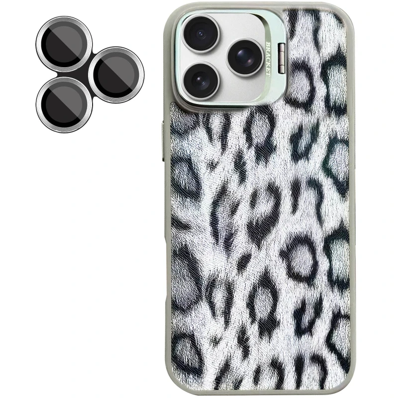 Чохол TPU+PC Wild Leopard with MagSafe and Lens для Apple iPhone 15 Pro Max (6.7") – Grey. Фото 4 з 4