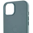 Кожаный чехол Leather Case с MagSafe для Apple iPhone 14 (6.1") – Pine green. Фото 7 из 9