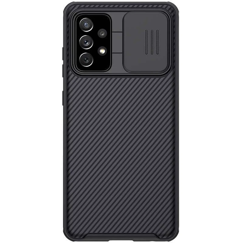 

Карбоновая накладка Nillkin со шторкой для камеры для Samsung Galaxy A52 4G / A52 5G (Черный / Black), Чорний / black