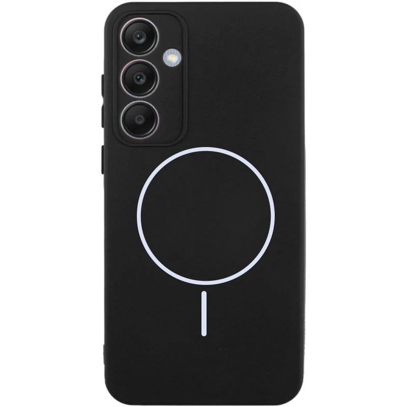 Силіконовий чохол Lakshmi MagFit з захистом камери для Samsung Galaxy S25 Edge – Чорний / Black. Фото 1 з 6