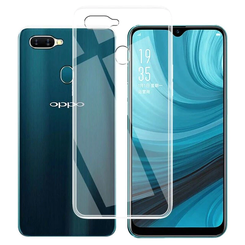 Ультратонкий силіконовий чохол 1,5 мм на Oppo A5s – Безбарвний (прозорий). Фото 5 з 5