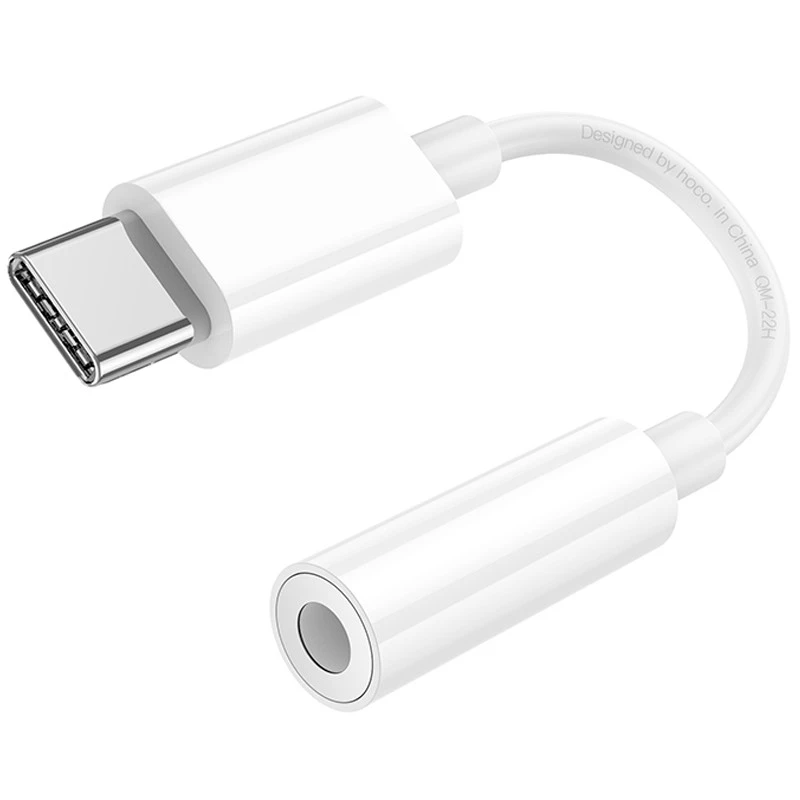 Перехідник Hoco LS35 Type-C to 3,5 AUX – White. Фото 2 з 8