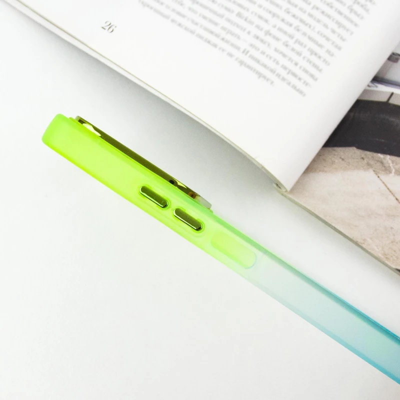 Силиконовый чехол фреш для Xiaomi Redmi Note 13 Pro 4G – Бирюзовый / Лимонный. Фото 7 из 9