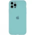 Чехол Silicone Case с защитой камеры для Apple iPhone 12 Pro Max (6.7") – Бирюзовый / Marine Green. Фото 2 из 8