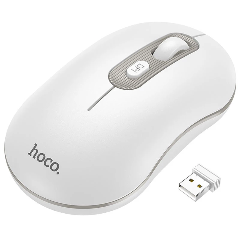 

Миша Hoco GM21 Platinum (White Gray)
