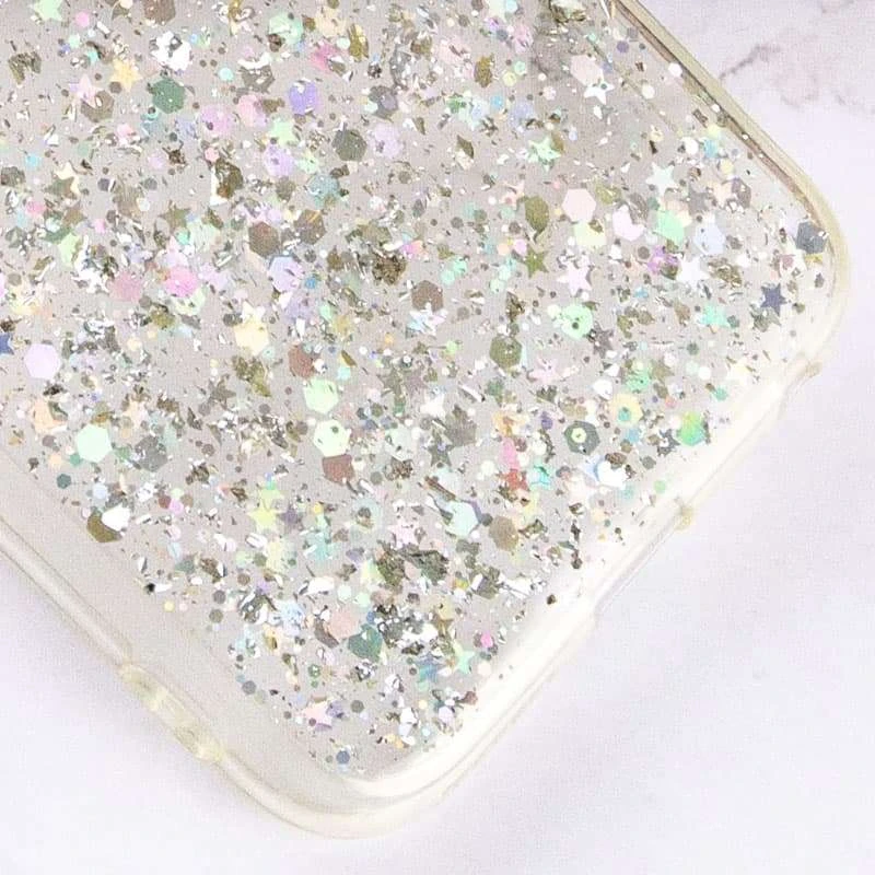 Чохол з блискітками та захистом камери на Apple iPhone 6/6s (4.7") – Прозорий. Фото 3 з 3